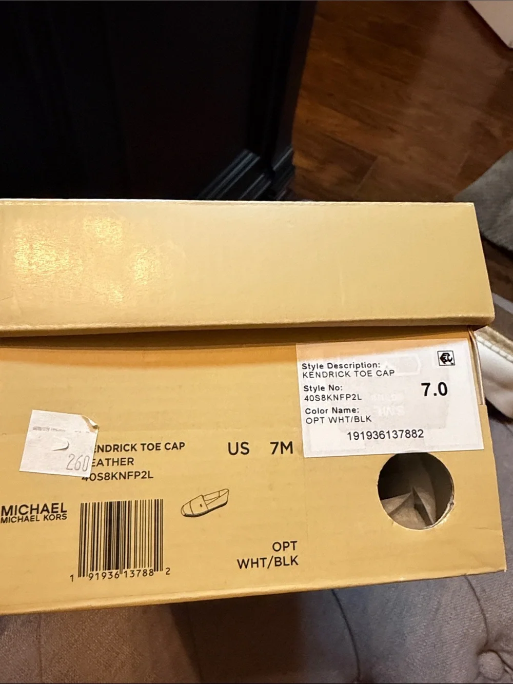 Michael Kors Cream Espadrille Flats with Black Toe Cap